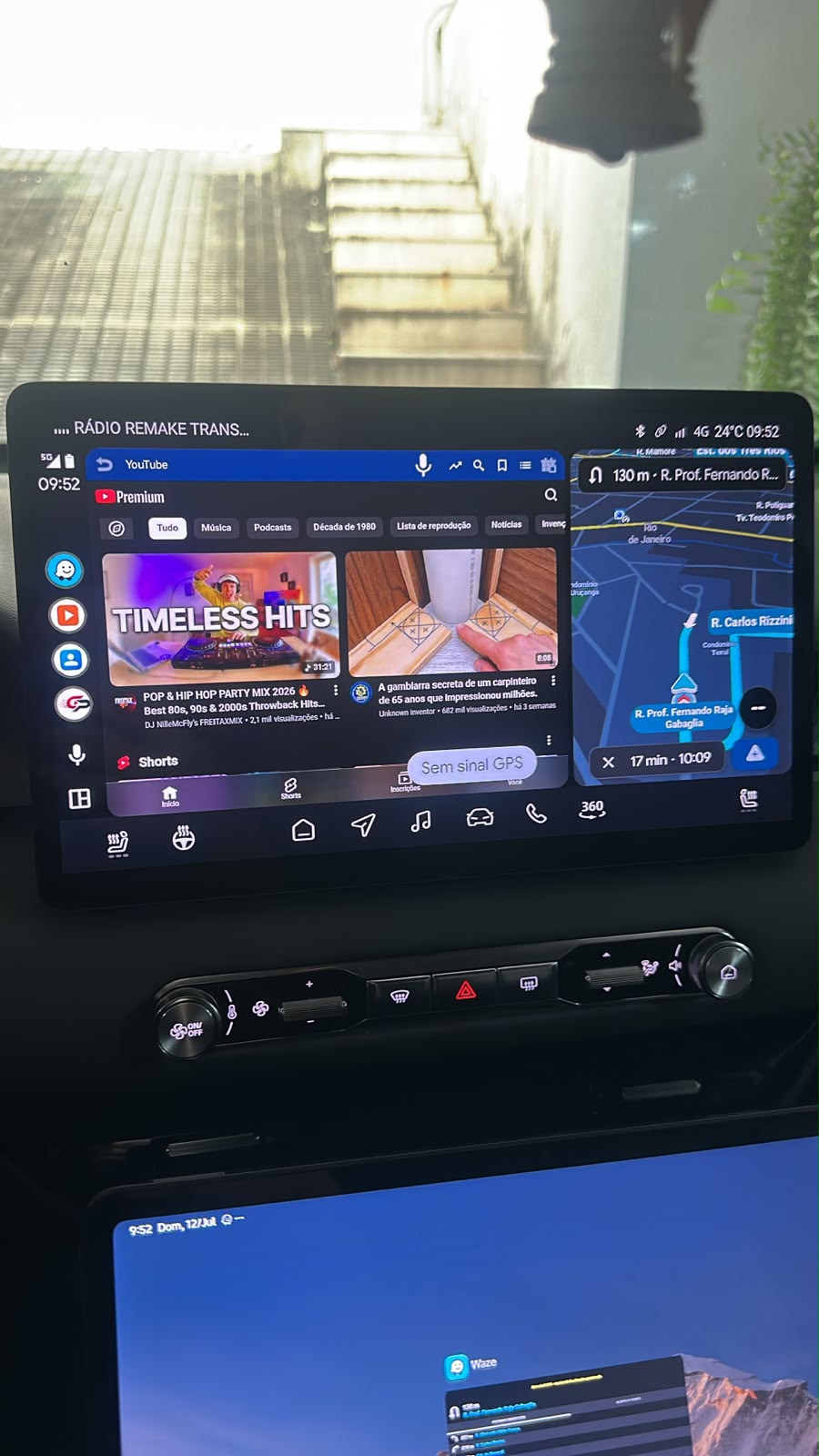 Core Player rodando no carro 1
